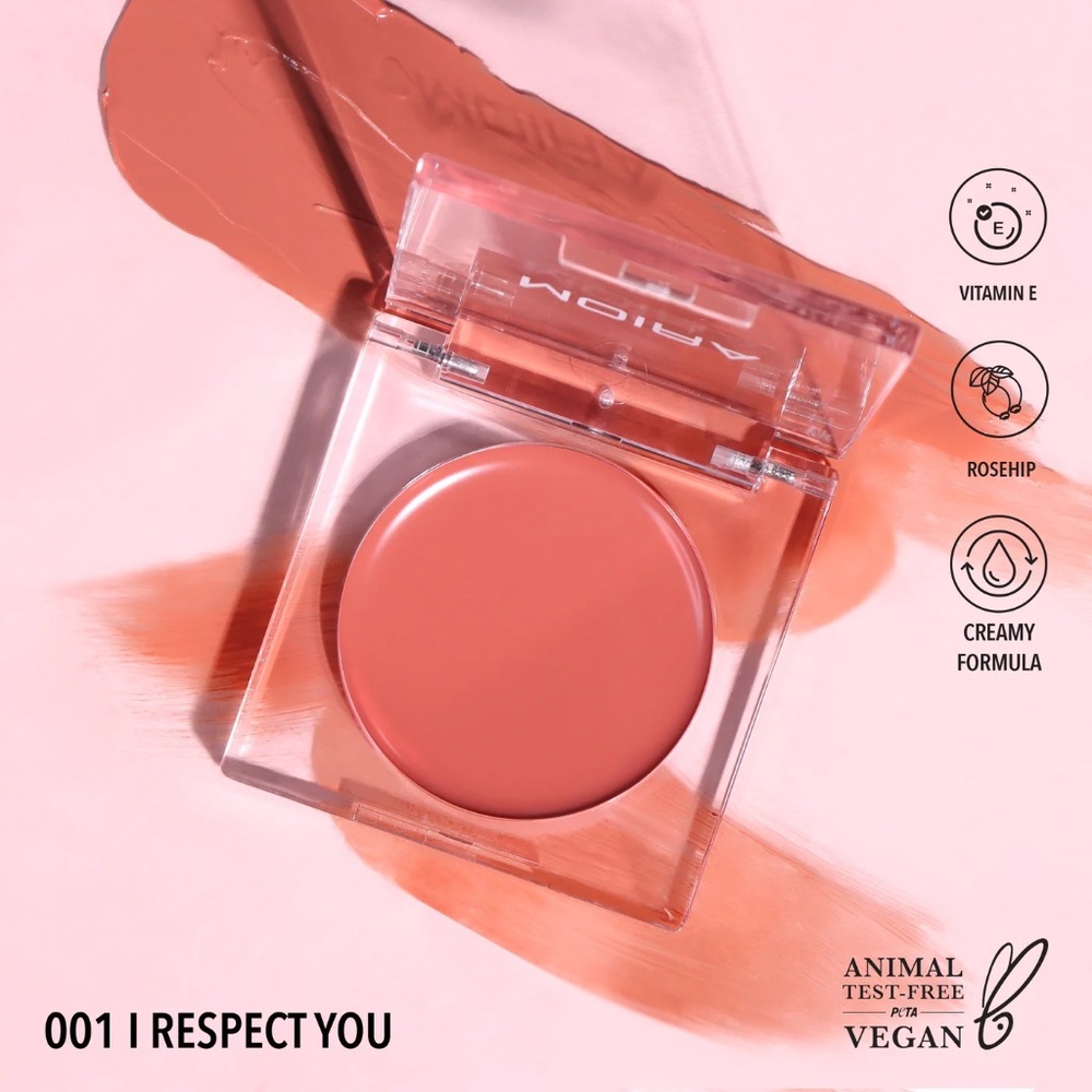 Moira Loveheat Flirty Cruelty Free Vitamin E Dewy Finish Buildable Cream Blush